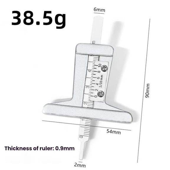0-50mm Stainless Steel Tire Tread Depth Gauge(A1286)