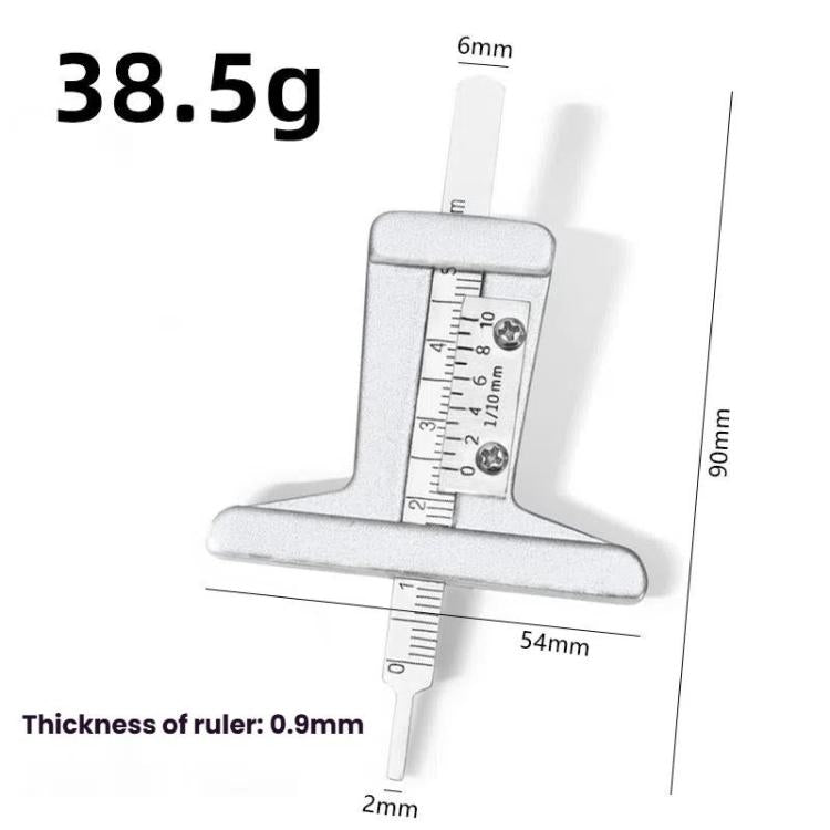0-50mm Stainless Steel Tire Tread Depth Gauge(A1286)