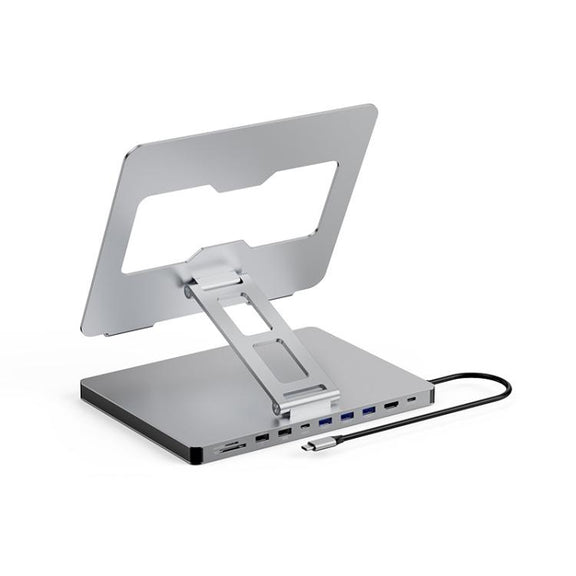 Blueendless 4K/60Hz Multifunctional Docking Station Tablet Holder, Spec: 10-in-1