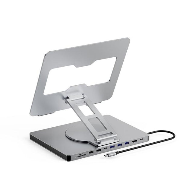 Blueendless 4K/60Hz Multifunctional Docking Station Tablet Holder, Spec: 10-in-1 Rotating