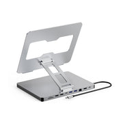 Blueendless 4K/60Hz Multifunctional Docking Station Tablet Holder, Spec: 10-in-1 Ethernet Port
