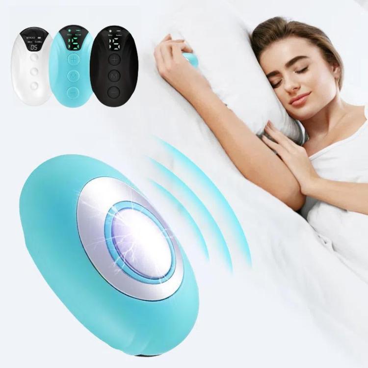 Smart Handheld Sleep Instrument Microcurrent Relief Insomnia Anxiety Therapy Portable Fast Sleeping Massager(Black)