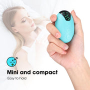 Smart Handheld Sleep Instrument Microcurrent Relief Insomnia Anxiety Therapy Portable Fast Sleeping Massager(Emerald)