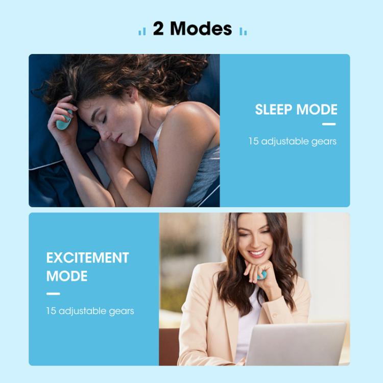 Smart Handheld Sleep Instrument Microcurrent Relief Insomnia Anxiety Therapy Portable Fast Sleeping Massager(Emerald)