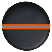 14inch Thickened Imitation Leather Car Tire Protector Spare Tire Cover With Reflective Stripes(FG-2 Red)