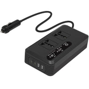 Gurxun Dual Digital Display Car Inverter With 2 USB+2 Type-C Ports Universal Plug 220V
