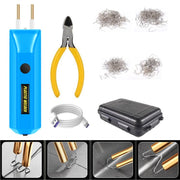Lithium Plastic Welding Machine Rechargeable Cordless Car Bumper Plastic Repair Welder Parts Repair Tool, Spec: Blue Plastic Boxed