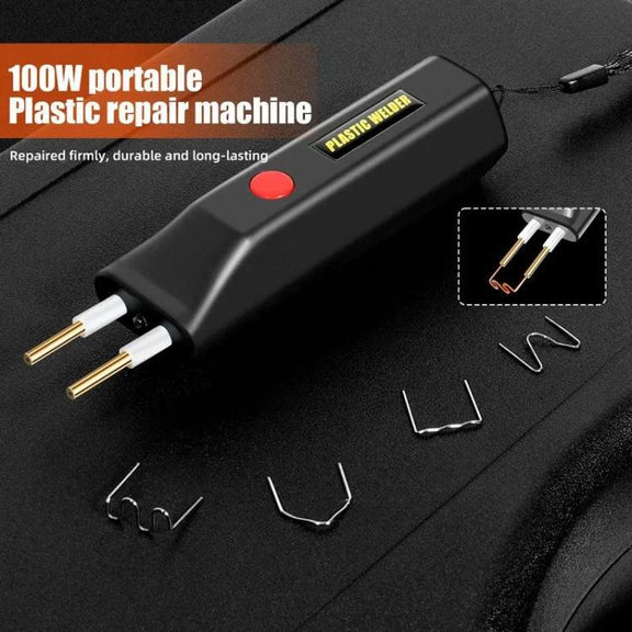Lithium Plastic Welding Machine Rechargeable Cordless Car Bumper Plastic Repair Welder Parts Repair Tool, Spec: Black Plastic Boxed