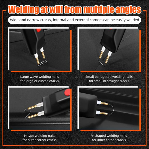 Lithium Plastic Welding Machine Rechargeable Cordless Car Bumper Plastic Repair Welder Parts Repair Tool, Spec: Black Plastic Boxed