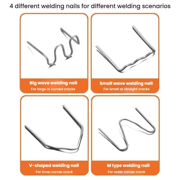 Car Bumper Welding Plastic Welding Tools Welding Wire Patch Nail Hot Stapler Repair Welder, Plug: EU Plug