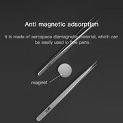 MaAnt Hand-Polished Non-Magnetic Stainless Steel Tweezers(K)