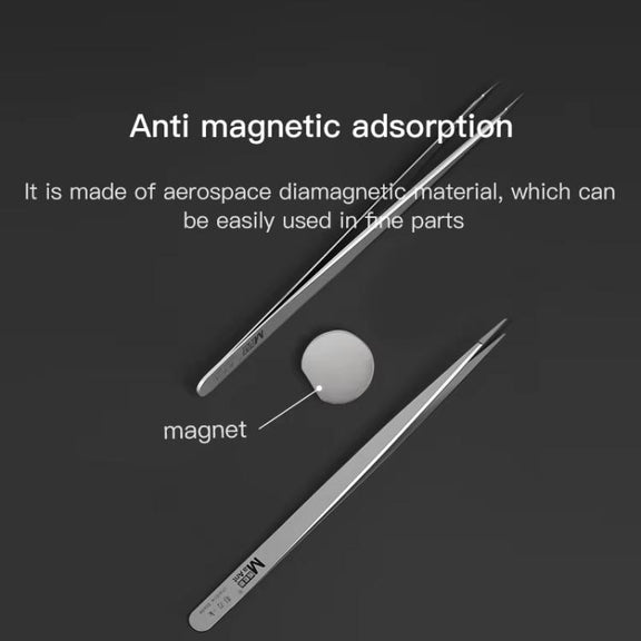 MaAnt Hand-Polished Non-Magnetic Stainless Steel Tweezers(K)