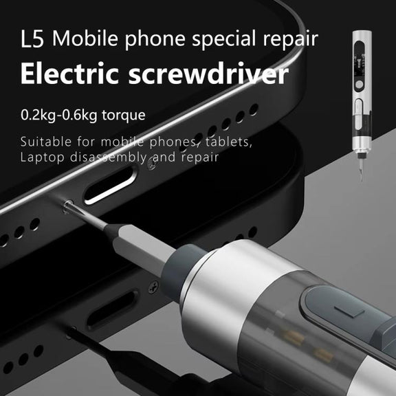 MaAnt L5 With 12 Batches Multi-Function Small Electric Screwdriver Set For Mobile Phone Repair