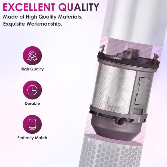 For Dyson Airwrap HS01 HS05 Hair Styler Inner Filter Repair Parts, Spec: Inner Filter+Clean Brush