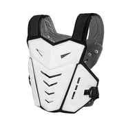 SULAITE Motocross Armor Vest Motorcycle Rider Chest Protection Equipment Racing Anti-Fall Armor Protector, Size: Uniform(White)