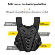 SULAITE Motocross Armor Vest Motorcycle Rider Chest Protection Equipment Racing Anti-Fall Armor Protector, Size: Uniform(White)