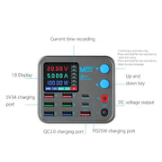 MaAnt DianBa No.1 Pro Multi-port Charger 9-ports With Digital Display Power Wireless Charger EU Plug