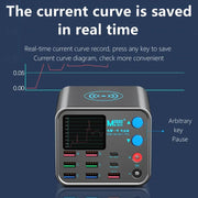 MaAnt DianBa No.1 Pro Multi-port Charger 9-ports With Digital Display Power Wireless Charger EU Plug