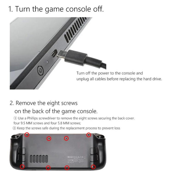 For Steam Deck Game Console SSD Copper Heat Sink M.2 2230 NVMe Radiator Pad, Spec: Set A