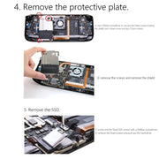 For Steam Deck Game Console SSD Copper Heat Sink M.2 2230 NVMe Radiator Pad, Spec: Set B
