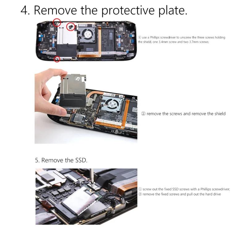 For Steam Deck Game Console SSD Copper Heat Sink M.2 2230 NVMe Radiator Pad, Spec: Set A