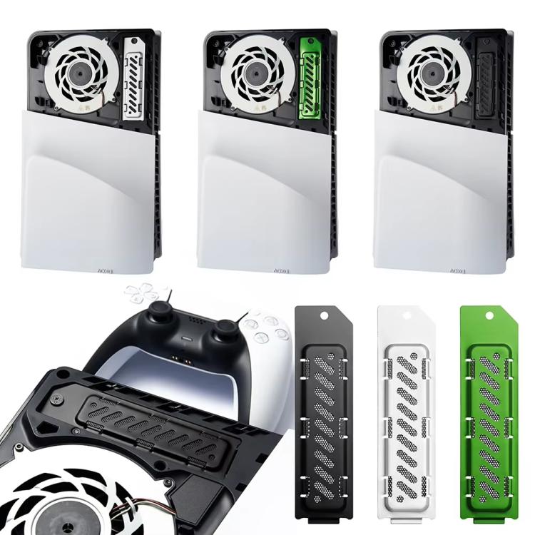 For PS5 Slim / PS5 Pro M.2 SSD Heatsink Dust Cover Expansion Slot Radiator(Green)