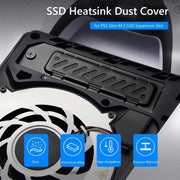 For PS5 Slim / PS5 Pro M.2 SSD Heatsink Dust Cover Expansion Slot Radiator(Silver)