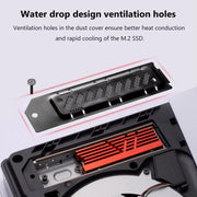 For PS5 Slim / PS5 Pro M.2 SSD Heatsink Dust Cover Expansion Slot Radiator(Green)