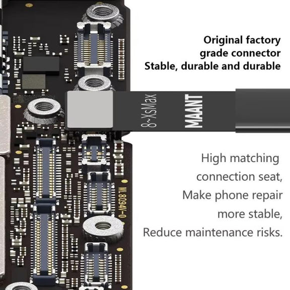 For Apple 7-16 Series Cell Phones MaAnt M064 1M 8 In 1 Power On Cable Flex Testing Line
