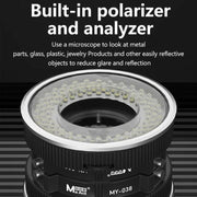 MaAnt MY-038 Cell Phone Repair Microscope Ring Polarized LED Light Source Lamps 96 Beads Anti-Glare Fill Lights