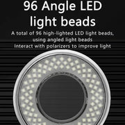MaAnt MY-038 Cell Phone Repair Microscope Ring Polarized LED Light Source Lamps 96 Beads Anti-Glare Fill Lights