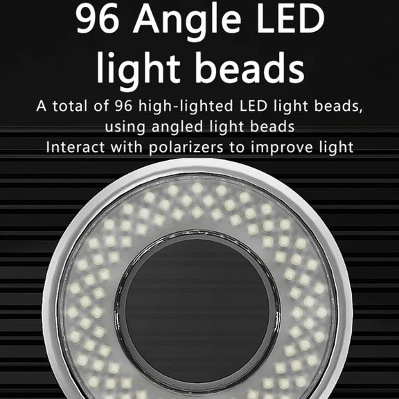 MaAnt MY-038 Cell Phone Repair Microscope Ring Polarized LED Light Source Lamps 96 Beads Anti-Glare Fill Lights