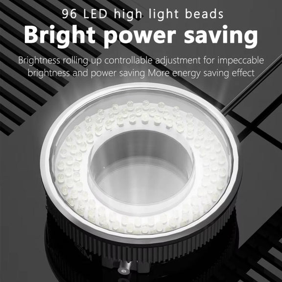 MaAnt MY-038 Cell Phone Repair Microscope Ring Polarized LED Light Source Lamps 96 Beads Anti-Glare Fill Lights