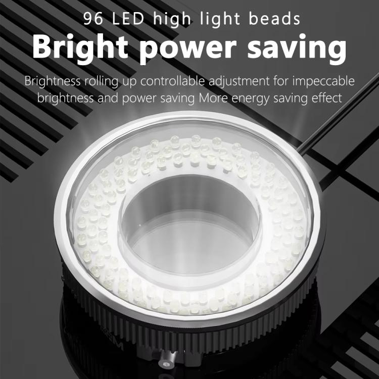MaAnt MY-038 Cell Phone Repair Microscope Ring Polarized LED Light Source Lamps 96 Beads Anti-Glare Fill Lights