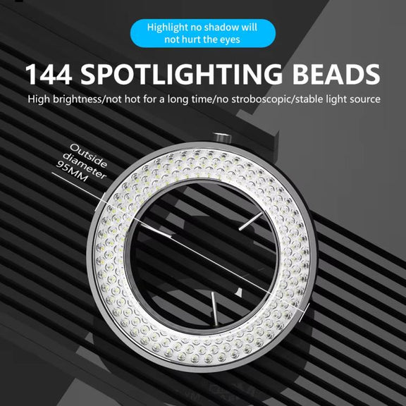 MaAnt MY-037 Cell Phone Repair 144 Beads Microscope Ring Light Source