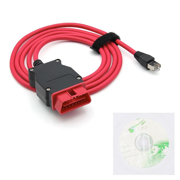 DOIP ENET Cable VAG DoIP Cable For Volkswagen / Audi MQB EVO, MLB, MEB Platform, For Odis-E V12.1.1(With CD)