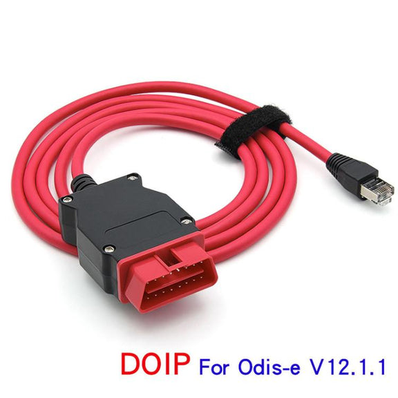 DOIP ENET Cable VAG DoIP Cable For Volkswagen / Audi MQB EVO, MLB, MEB Platform, For Odis-E V12.1.1(With CD)