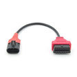 For SYM SANYANG Motorcycle OBD Cable 3Pin To OBD2 16Pin Diagnostic Adapter Scanner Extension Cable - Cables & Connectors by PMc TechLife | Online Shopping South Africa | PMc TechLife | Buy Now Pay Later Mobicred