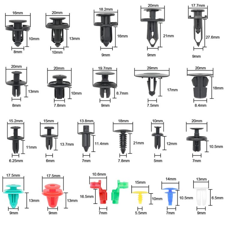 680pcs /Set Car Retainer Clips Fasteners Remover Kit Automotive Clips Set