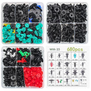 680pcs /Set Car Retainer Clips Fasteners Remover Kit Automotive Clips Set