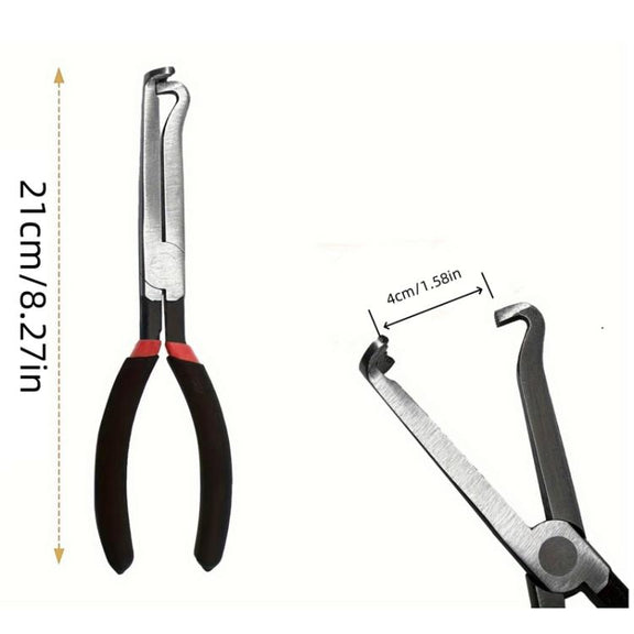 Car Wire Harness Plug Unplugging Plier Fuel Line And Electrical Disconnect Plier Hose Removal, Style: Straight Nozzle