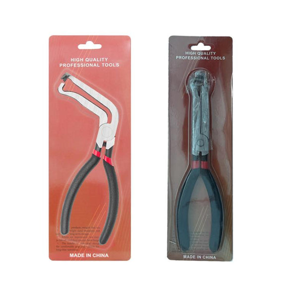 Car Wire Harness Plug Unplugging Plier Fuel Line And Electrical Disconnect Plier Hose Removal, Style: Bent Nozzle