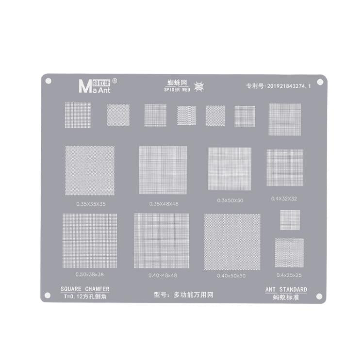 MaAnt Multifunctional Universal Net High Temperature 0.3/0.35/0.4/0.5 Pitch Square Hole Round Corner Multi-purpose Wire Mesh