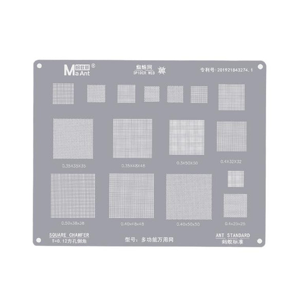 MaAnt Multifunctional Universal Net High Temperature 0.3/0.35/0.4/0.5 Pitch Square Hole Round Corner Multi-purpose Wire Mesh