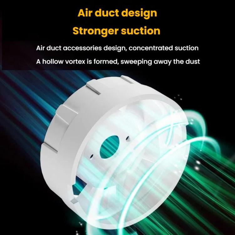 Portable Wireless Car Vacuum Cleaner Small Chargeable Handheld Wet / Dry Large Suction Household Vacuum Cleaner(White)