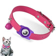 For AirTag Tracker Waterproof Protection Case Pet Leather Collar Anti Lost Cat Locator Collar(Purple) - free shipping - PMc TechLife - Order now!