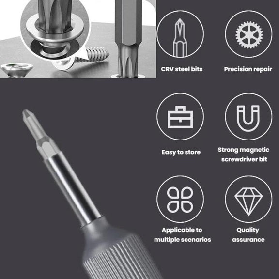 27 In 1 Dual Bits Precision Screwdriver Tool Kit Mini Mobile Phone Computer Eyeglasses Repair Tool(ABS Shell)