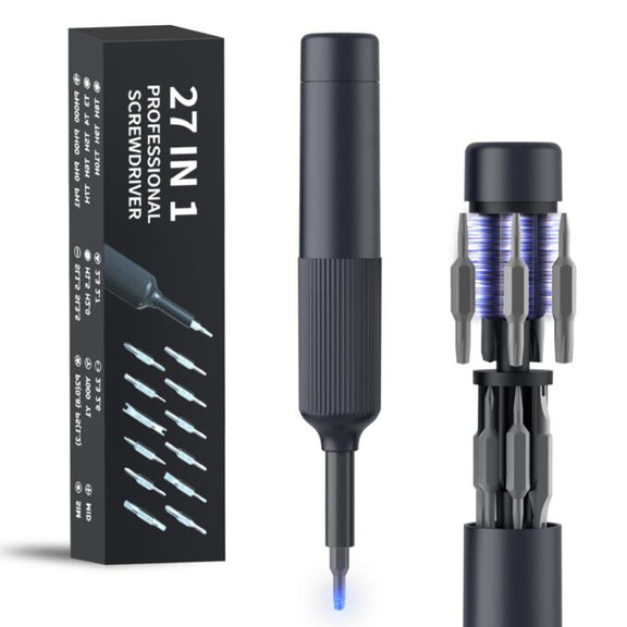 27 In 1 Dual Bits Precision Screwdriver Tool Kit Mini Mobile Phone Computer Eyeglasses Repair Tool(ABS Shell)