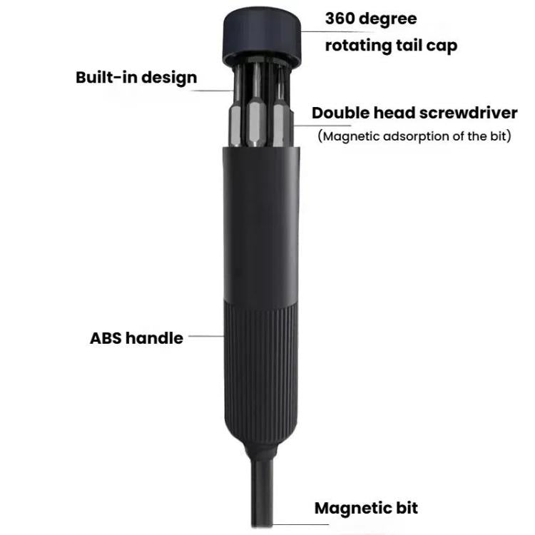 27 In 1 Dual Bits Precision Screwdriver Tool Kit Mini Mobile Phone Computer Eyeglasses Repair Tool(ABS Shell)