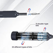 27 In 1 Dual Bits Precision Screwdriver Tool Kit Mini Mobile Phone Computer Eyeglasses Repair Tool(ABS Shell)